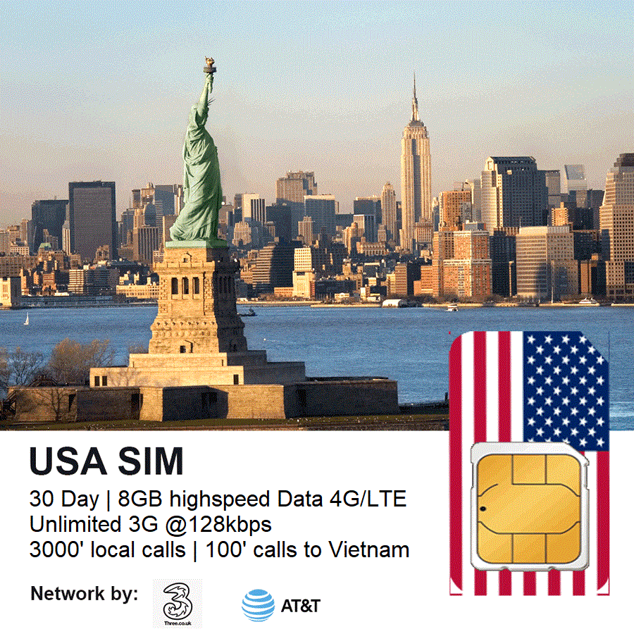 USA Travel Sim 30 Days
