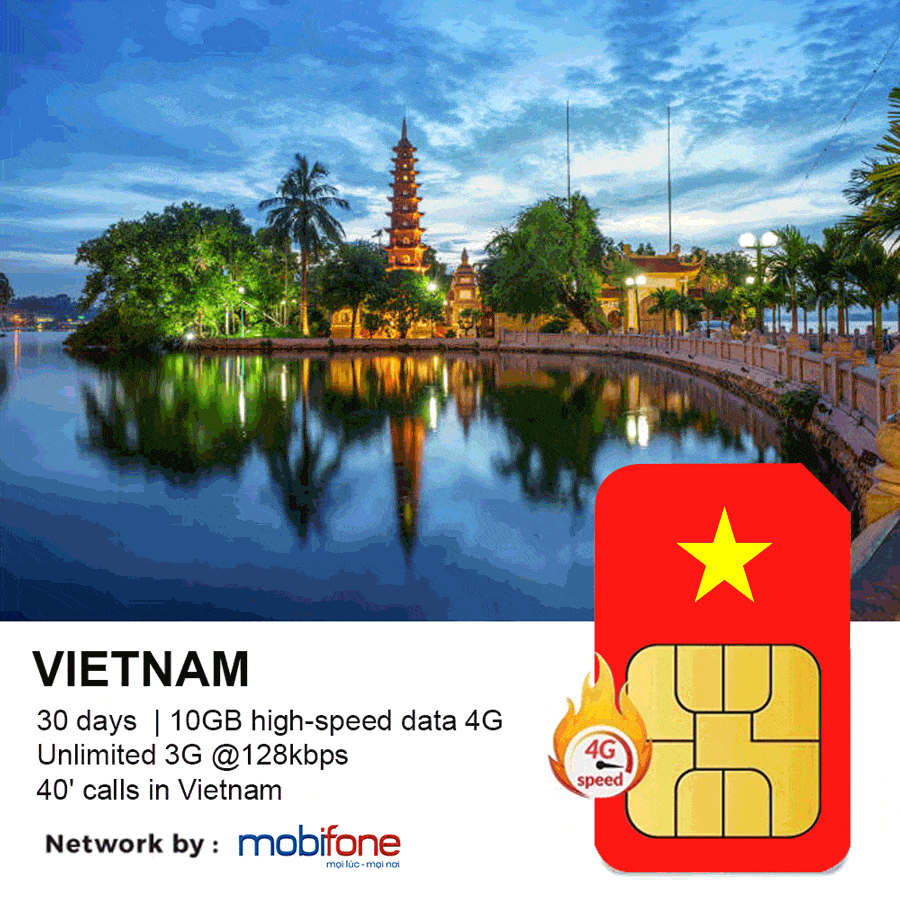 Vietnam Travel Sim 30 Days