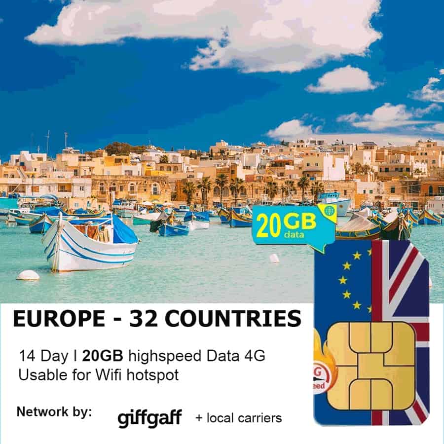travel sim card europe uk