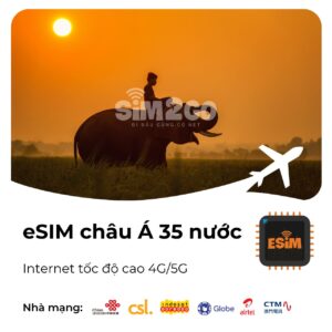 esim châu á 35 nước