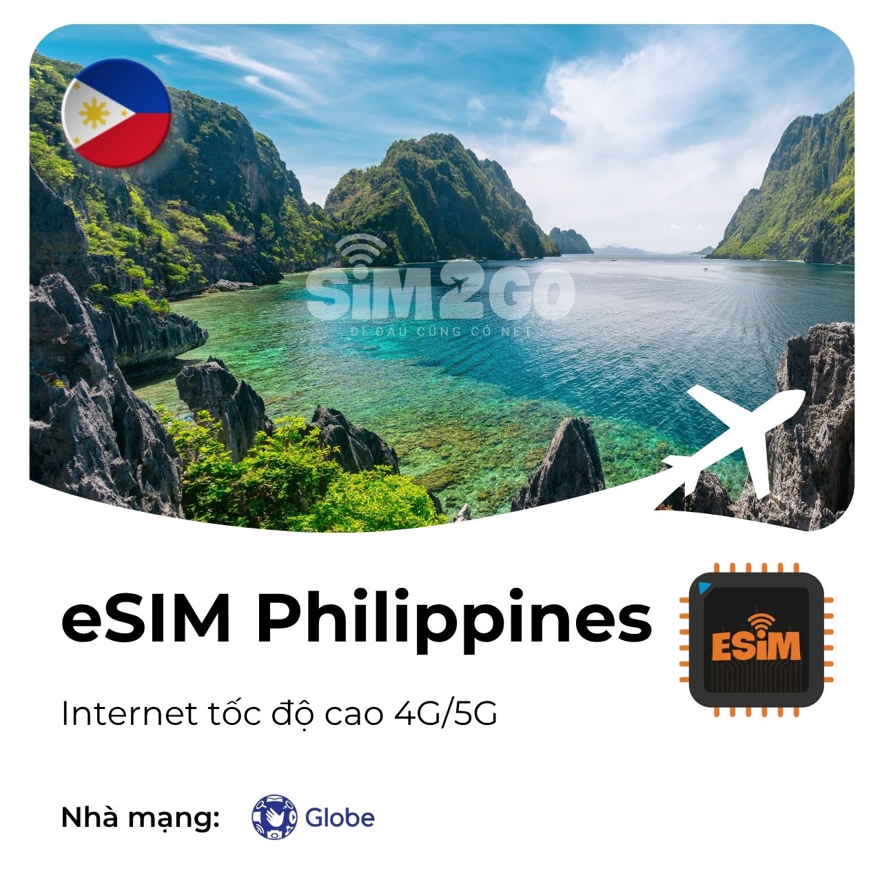 esim philippines, mua esim philippines tại việt nam, esim philippines globe