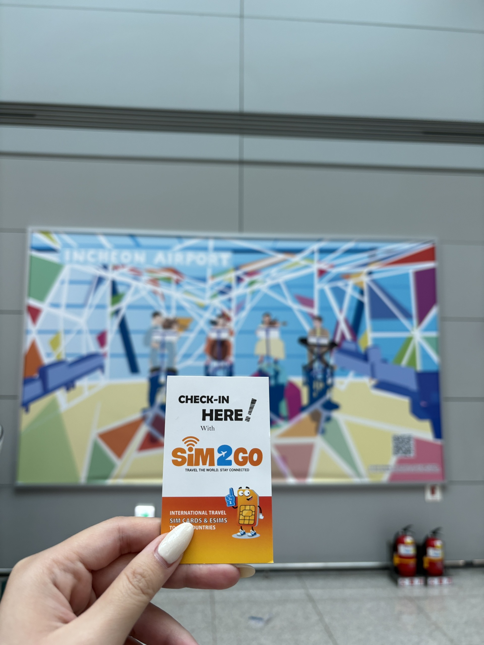 SIM Hàn Quốc của SIM2GO tại sân bay quốc tế Incheon