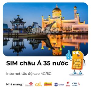 sim châu á 35 nước