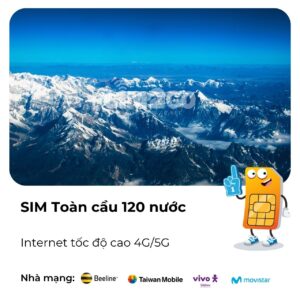 sim toàn cầu 120 nước