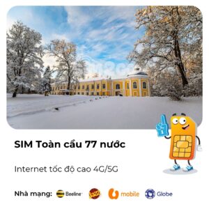 sim toàn cầu 77 nước