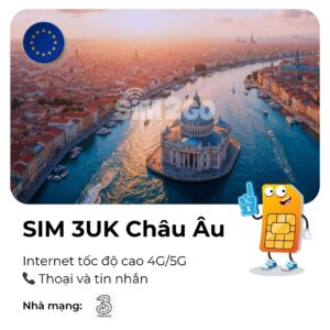 Sim Three UK Châu Âu