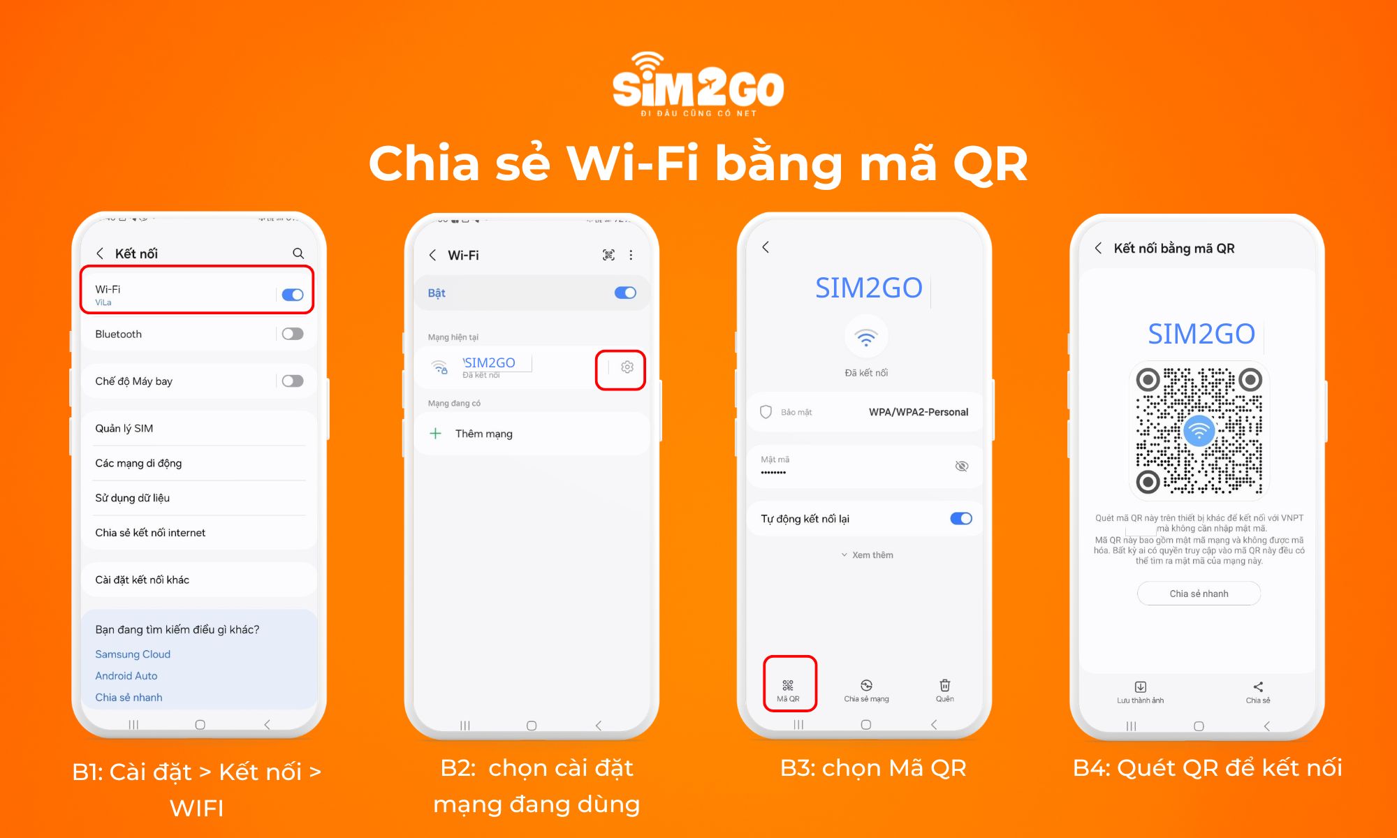 Hướng dẫn chia sẻ Wi-Fi bằng mã QR