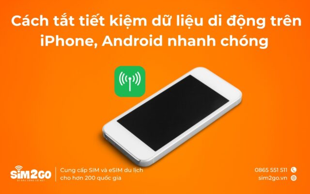 Tắt tiết kiệm dữ liệu trên iphone android