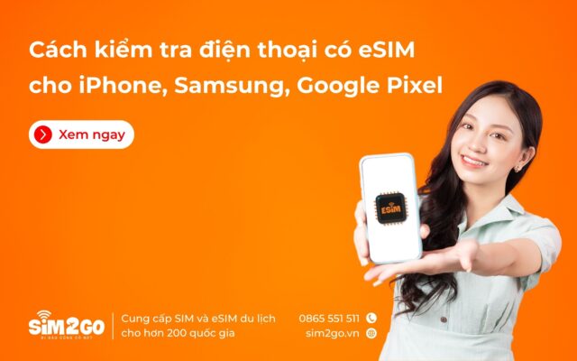 Cách kiểm tra điện thoại có eSIM cho iPhone, Samsung, Google Pixel