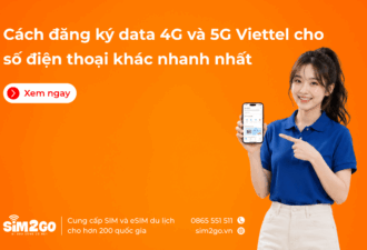 Cách đăng ký data 4G và 5G Viettel cho số điện thoại khác nhanh nhất