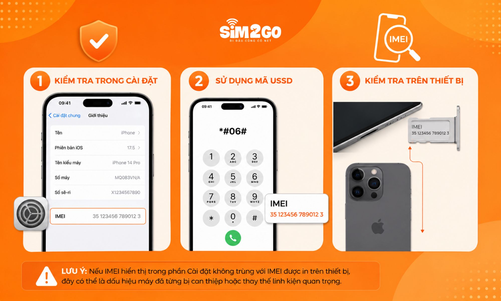 Các cách để lấy IMEI trên iPhone