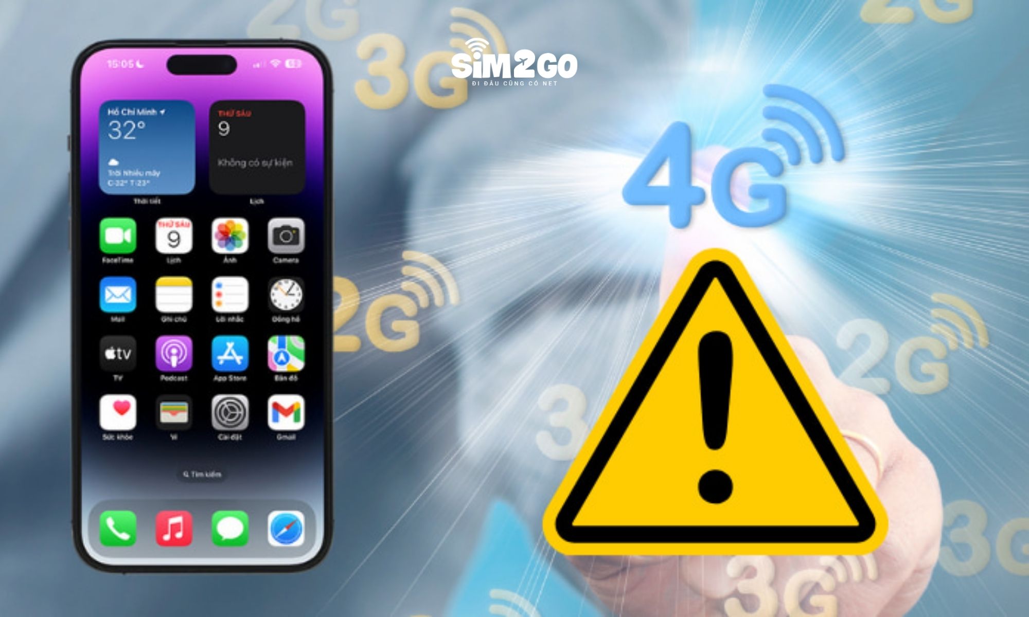Các yếu tố có thể khiến điện thoại không hiển thị được 4G hoặc 5G