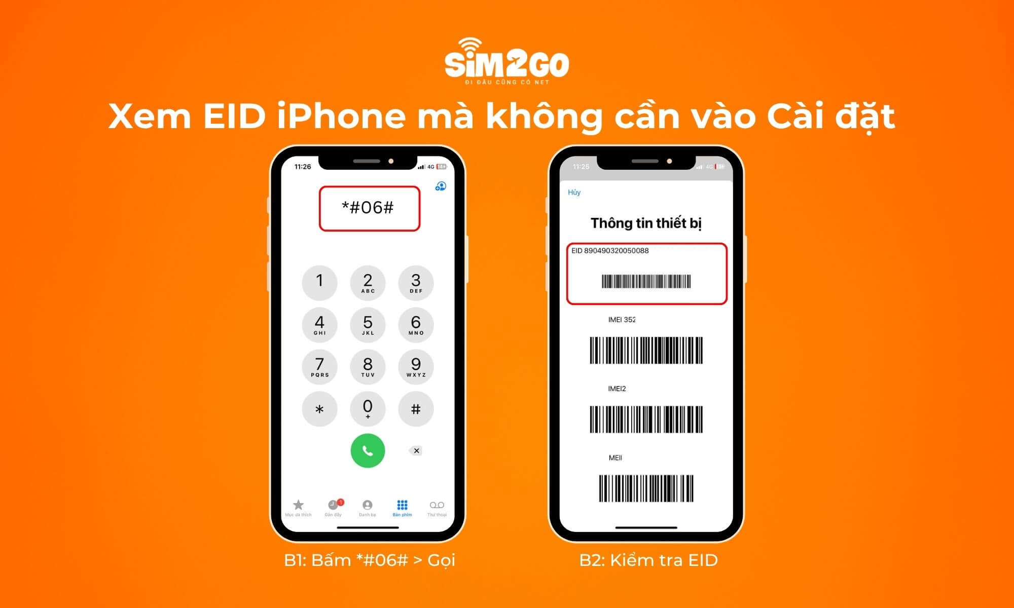 Cách xem EID nhanh trên iPhone mà không cần vào Cài đặt