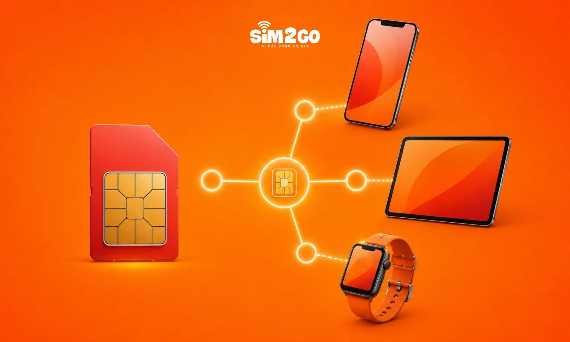 MultiSIM Viettel hỗ trợ nhiều thiết bị như smartphone, tablet và smartwatch LTE