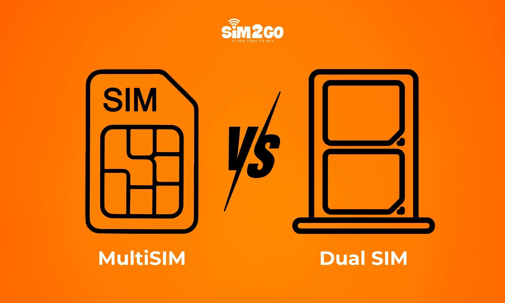 MultiSIM và Dual SIM khác nhau ở cách sử dụng số điện thoại và thiết bị