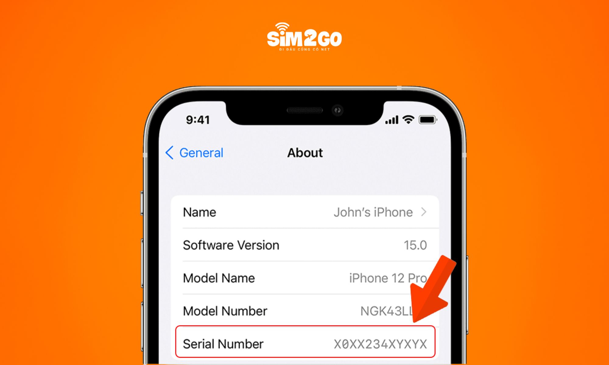 Số serial giúp nhà sản xuất xác định và hỗ trợ thiết bị của bạn
