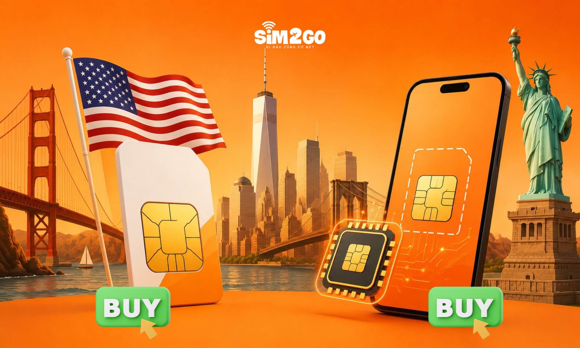 Hai cách mua SIM và eSIM Mỹ phổ biến cho khách du lịch