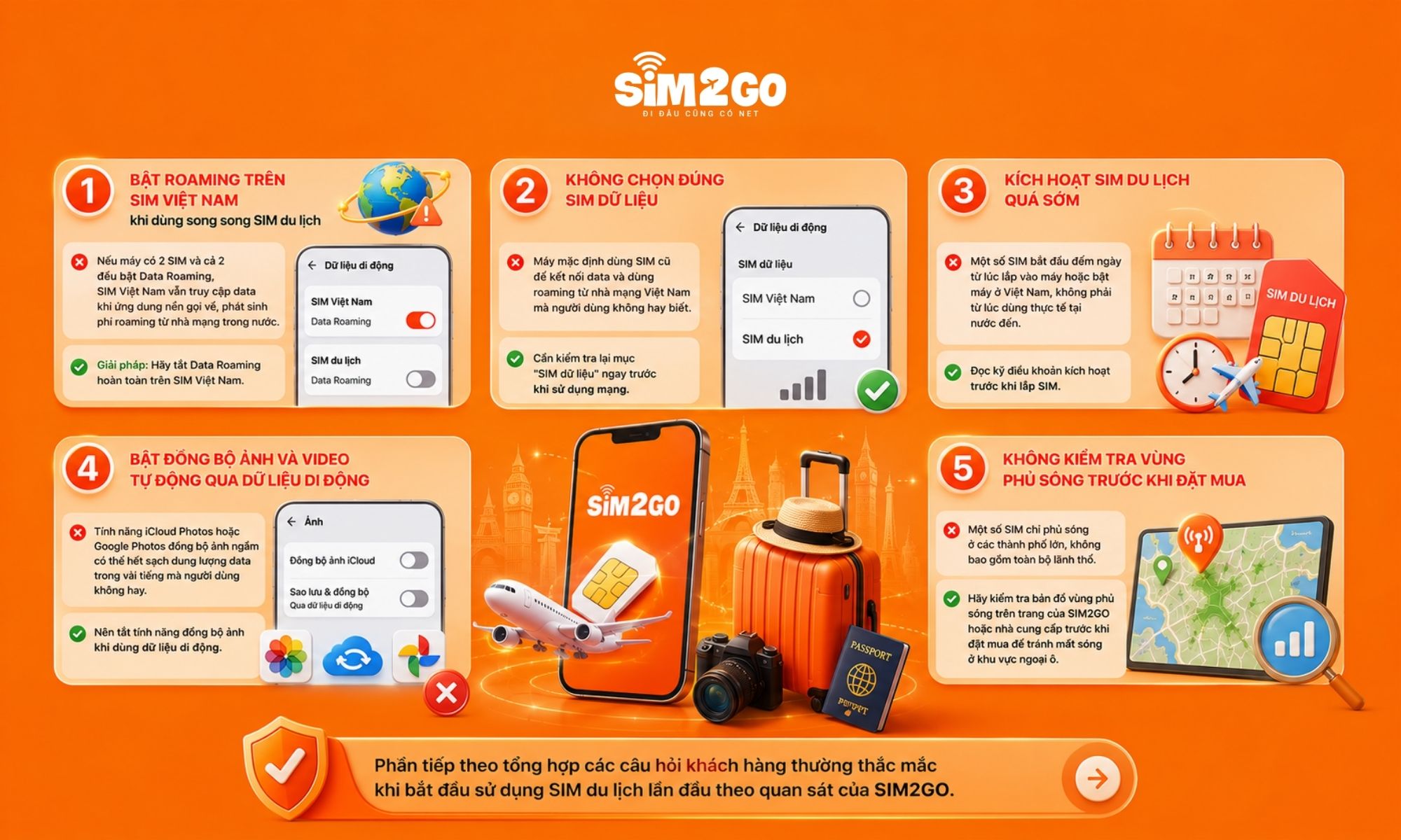 Tránh 5 lỗi phổ biến khi sử dụng SIM du lịch