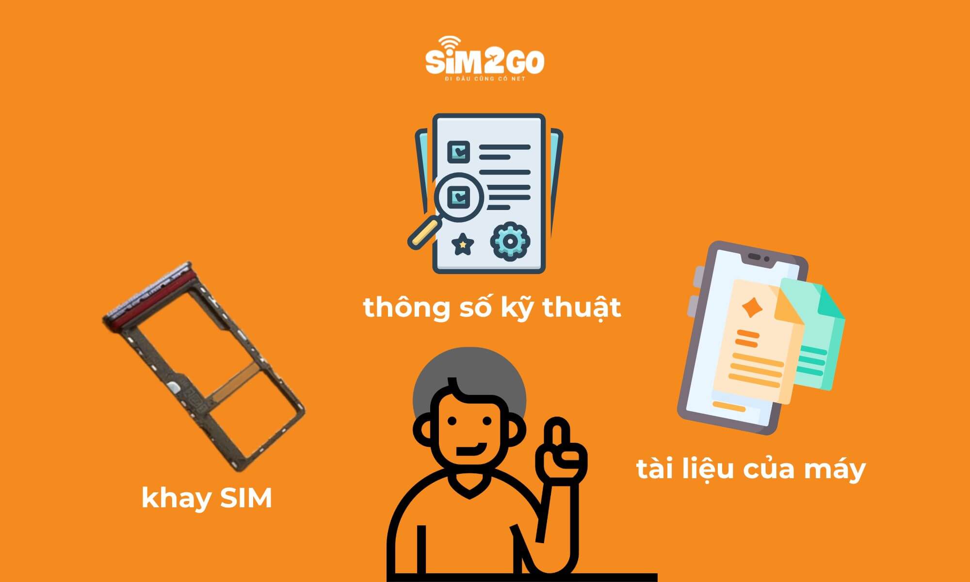 Bạn có thể kiểm tra hybrid dual SIM qua khay SIM, thông số kỹ thuật hoặc tài liệu của máy
