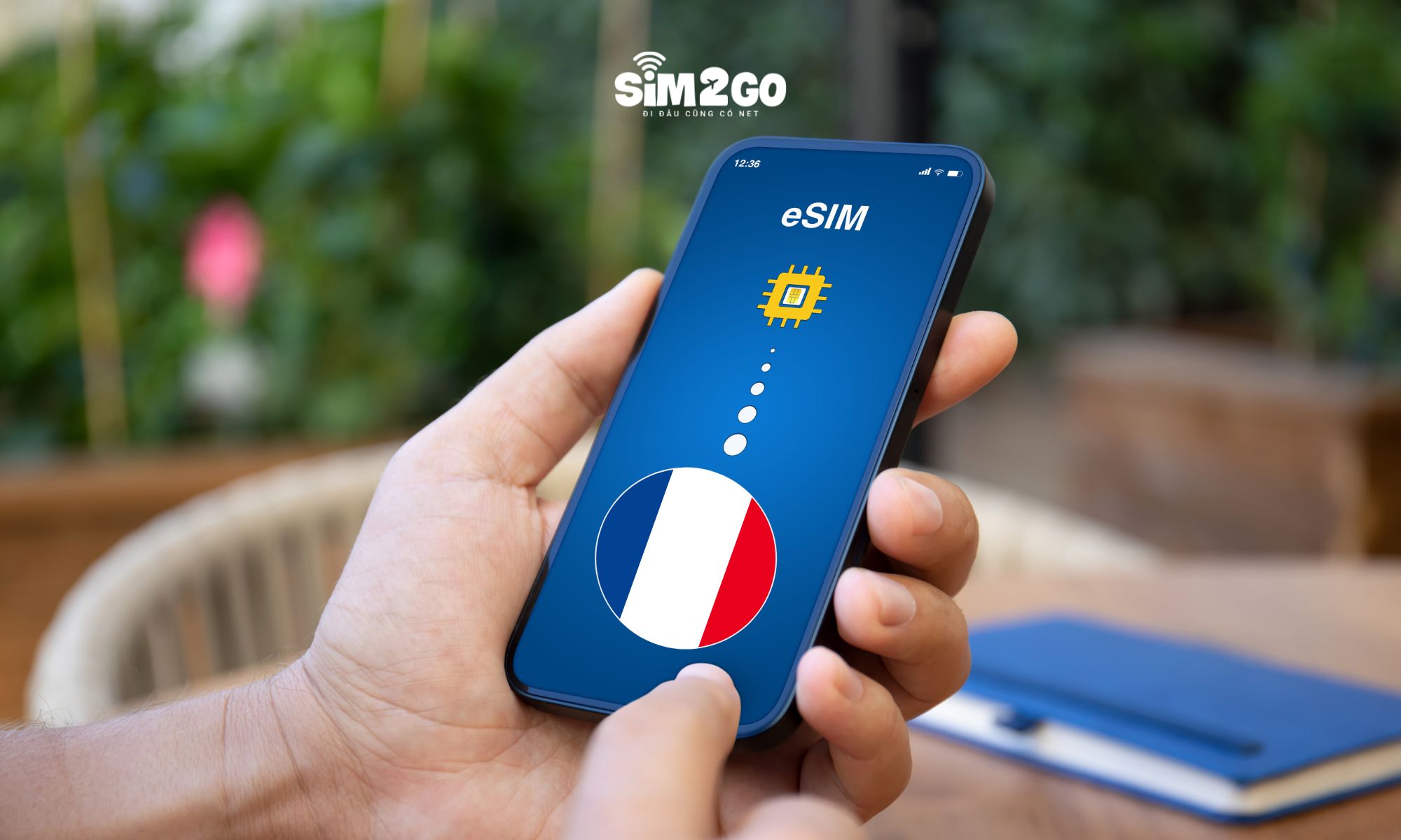 Cài eSIM Pháp qua mã QR, kích hoạt nhanh để kết nối ngay khi đến Pháp.