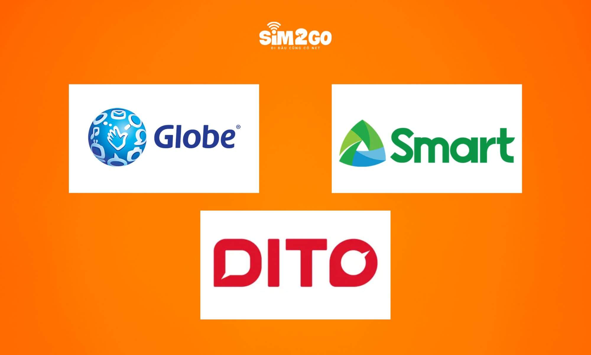 Globe, Smart và DITO là ba nhà mạng chính tại Philippines