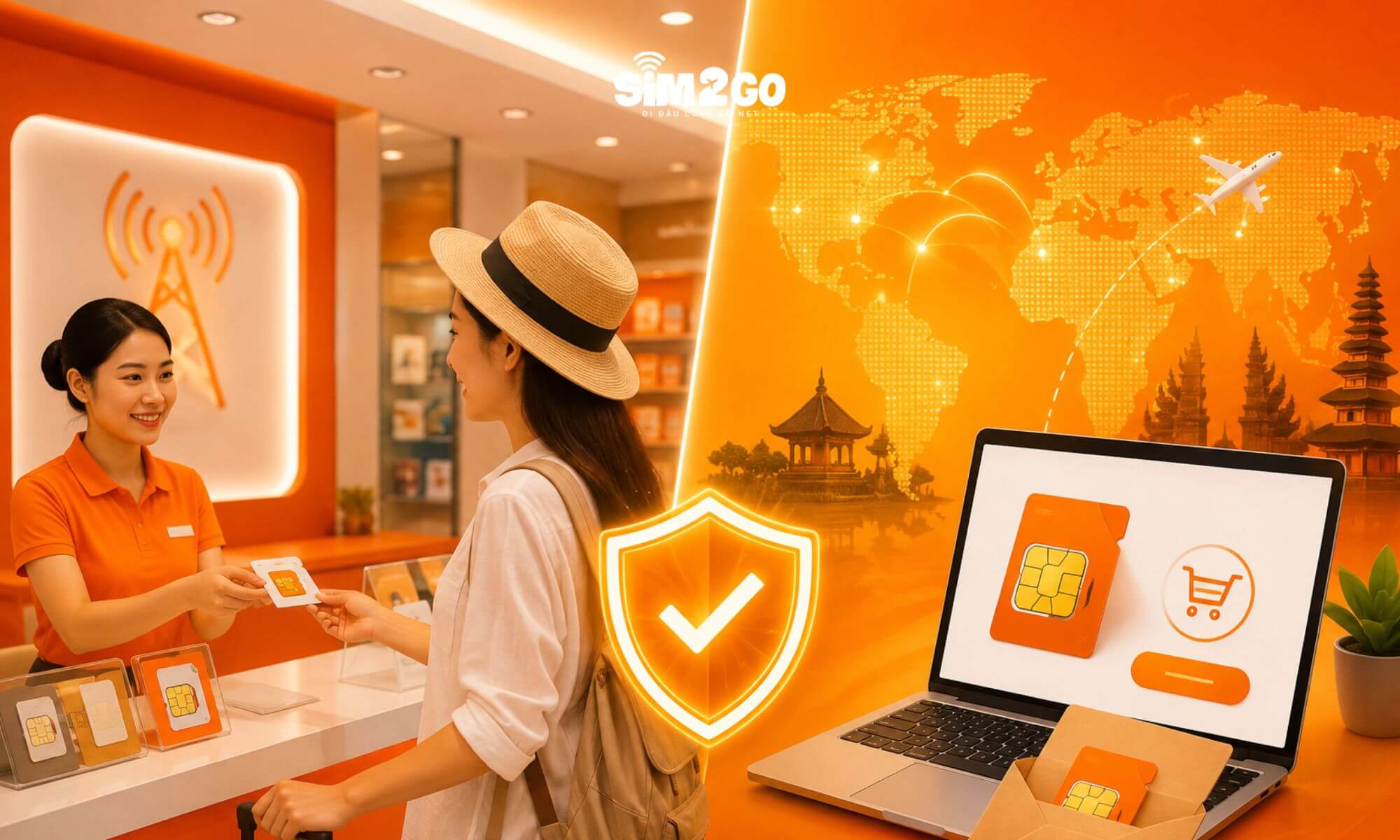 Ưu tiên quầy nhà mạng chính hãng hoặc đơn vị bán SIM uy tín tại Việt Nam